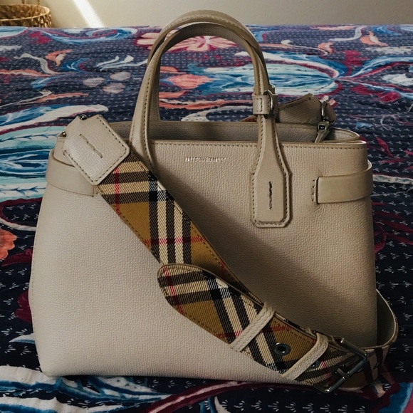 the baby banner in vintage check and leather